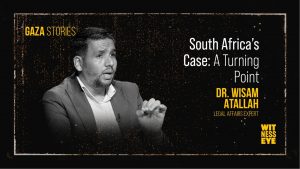 Dr. Wissam Atallah explaining South Africa’s genocide case against Israel at the ICJ in Gaza Stories