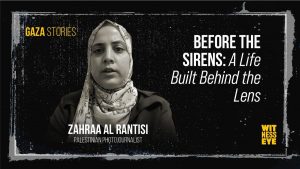 Zahra Al Rantisi before the war a young journalist in Gaza building a career behind the camera
