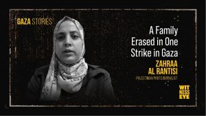 The story of Zahra Al Rantisi whose daughters lost their father uncles and grandparents in one strike on Gaza