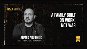 The Abu Obeid family’s industrial heritage in Gaza, known for construction and trade before the war.